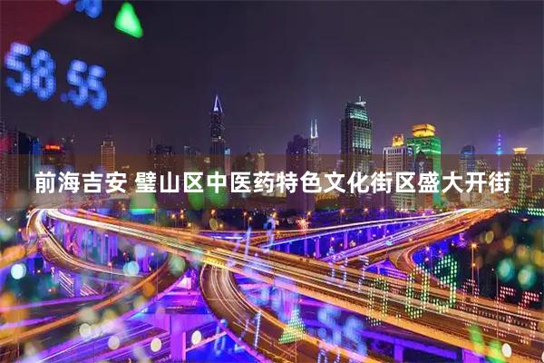 前海吉安 璧山区中医药特色文化街区盛大开街