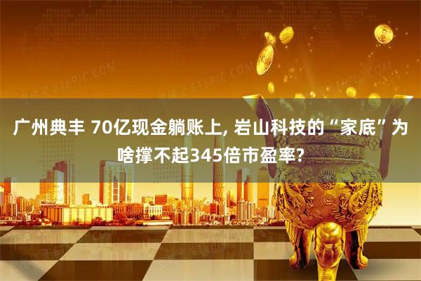 广州典丰 70亿现金躺账上, 岩山科技的“家底”为啥撑不起345倍市盈率?