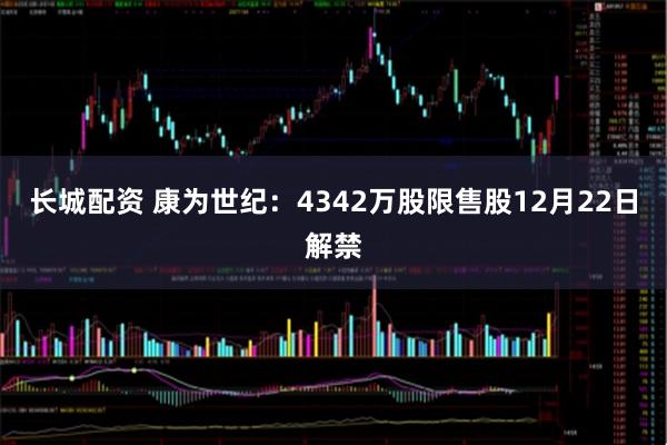 长城配资 康为世纪：4342万股限售股12月22日解禁